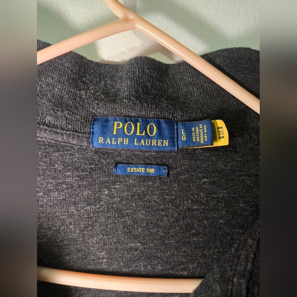 Polo Ralph Lauren 1/4 Zip Pullover Sweatshirt Long Sleeve Men’s Size Large Gray - Picture 5 of 6